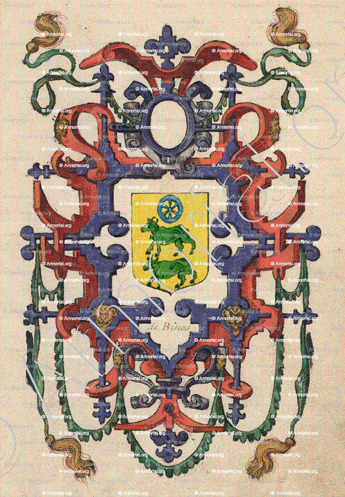de BINOS_Guyenne. Cartouche XVIIe siècle_France