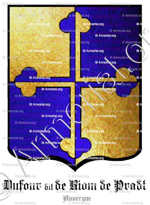 DUFOUR dit DE RIOM DE PRADT_Auvergne_France