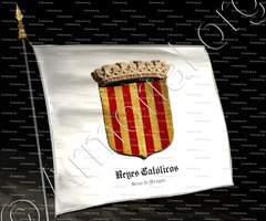 drapeau-REYES CATÓLICOS_Reino de Aragón. La Reconquista._España