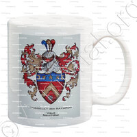 mug-ROSSELET des BAYARDS_Vaud, Neuchâtel (Armorial Lionel Sandoz, 1996)_Suisse