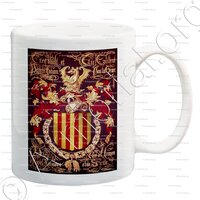 mug-JOHAN I Roy d'ARAGON, de NAVARRE & de SICILE_Armorial_Espagne, France, Italie