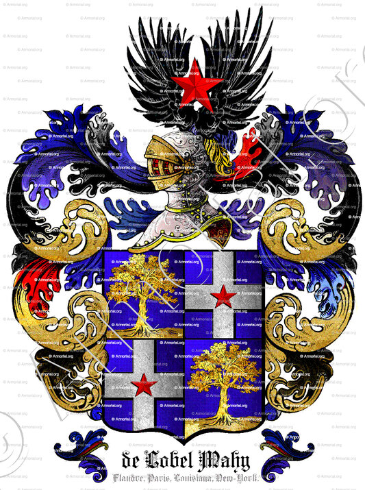 de LOBEL MAHY_Flandre, Paris, Louisiana, New-York._France, United States of America..