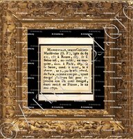 cadre-ancien-or-MANNEVILLE veuve COLBERT MAULEVRIER_ Condamné à Mort pendant la Révolution Française sous la Terreur (1789 1794)._France