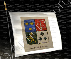 drapeau-POUCHIN DE LA ROCHE_Noblesse d'Empire._France