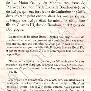 BUSSET_Comtes de Busset. Bourbonnais_France