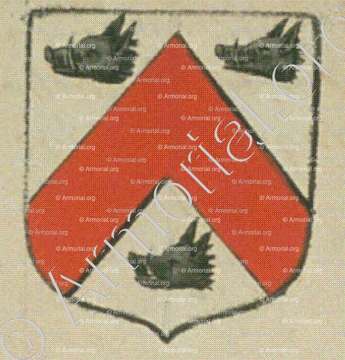 BARDOUÏN (La Rochelle)_Blason enregistré sous le règne de Louis XIV._France