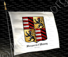drapeau-Marguerite d'AUNOY_épouse de Liebaut de Baudricourt. Lorraine._france