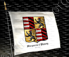 drapeau-Marguerite d'AUNOY_épouse de Liebaut de Baudricourt. Lorraine._france