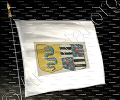 drapeau-COLBERT et du BOUCHET de SOURCHES sa femme_Paris_France