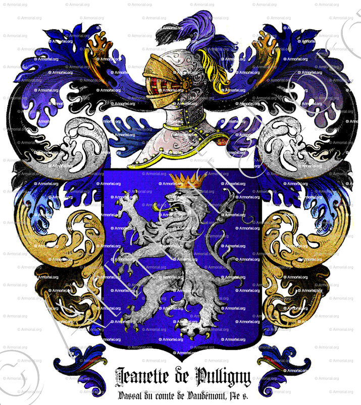 JEANETTE de PULLIGNY_Vassal du comte de Vaudémont, 14e s._France (ii)