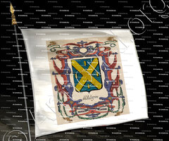 drapeau-de L'AUBESPINE_Seigneur de Verderone. Orléanais._France