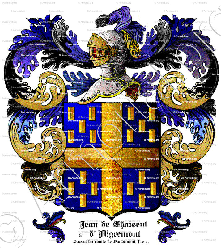 JEAN de CHOISEUL dit d'AIGREMONT_Vassal du comte de Vaudémont, 14e s._France (ii)