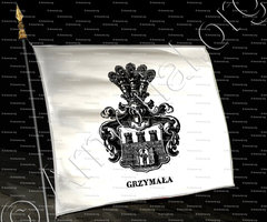 drapeau-GRZYMALA_Clan Grzymala_Poland ()