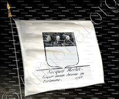 drapeau-MERLET_Ecuyer du roi, 1765, Paris._France