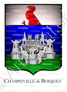 CHAMPEVILLE de BOISJOLY