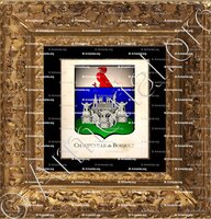 cadre-ancien-or-CHAMPEVILLE de BOISJOLY_Armorial Philippe de Fleury. Paris._France