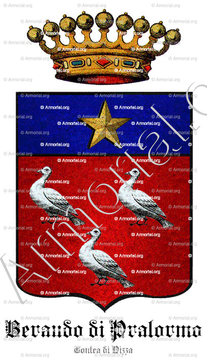 BERAUDO di PRALORMO_Contea di Nizza. Comte._Italia Francia
