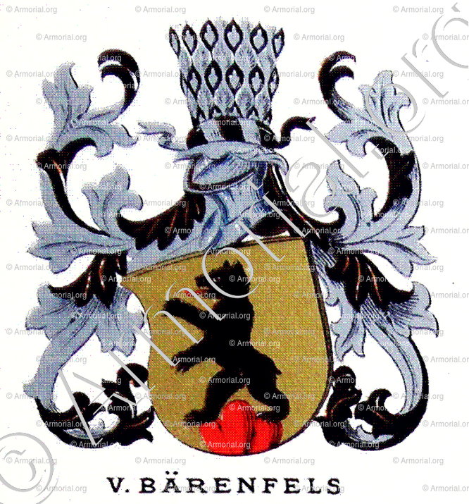 Von BÄRENFELS_Wappenbuch des Stadt Basel. Meyer Kraus, 1880_Schweiz