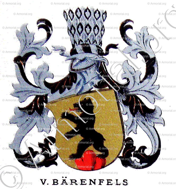 Von BÄRENFELS_Wappenbuch des Stadt Basel. Meyer Kraus, 1880_Schweiz