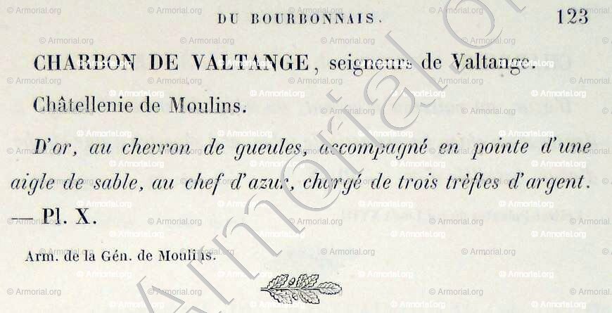 CHARBON de VALTANGE