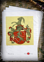 velin-d-Arches-von BÖCKLINSAU_Wappenbuch der Stadt Basel . B.Meyer Knaus 1880_Schweiz