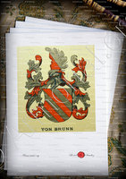 velin-d-Arches-Von BRUNN_Wappenbuch der Stadt Basel . B.Meyer Knaus 1880_Schweiz