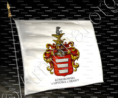 drapeau-KOMOROWSKI z  LIPTOWA i D'ORAWA_Mazowsze, Malopolska._Polska