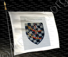 drapeau-de COURTECUISSE _Genève avant 1535._Suisse