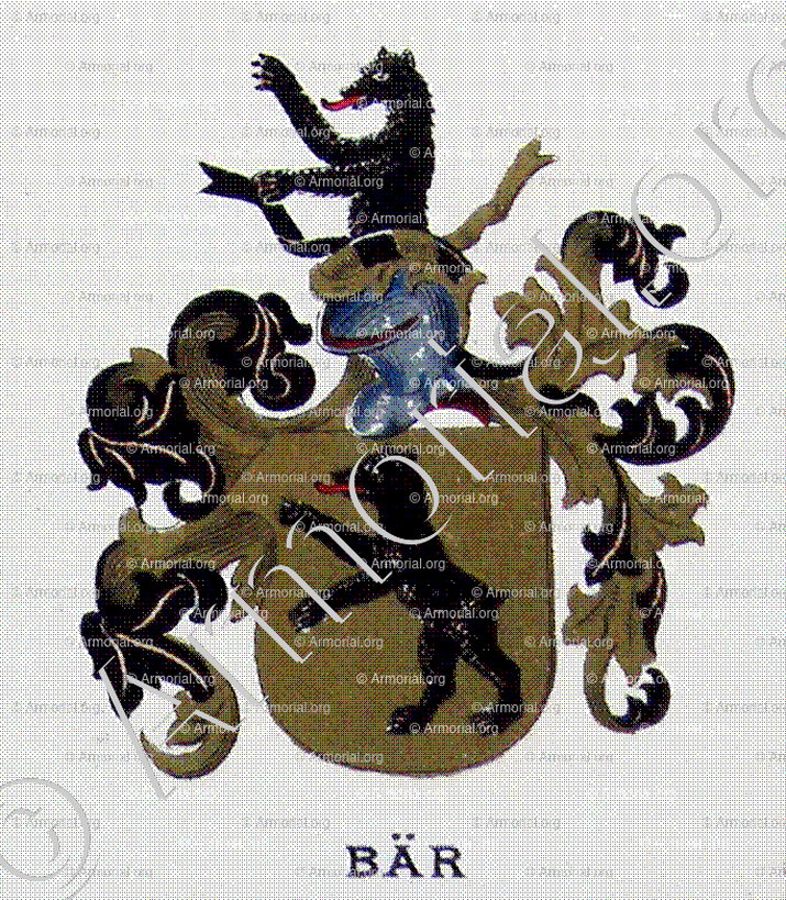 BÄR_Wappenbuch des Stadt Basel. Meyer Kraus, 1880_Schweiz