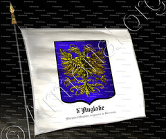 drapeau-d'ANGLADE_Marquis d'Anglade, seigneurs de Sarrazan vers 1512._France