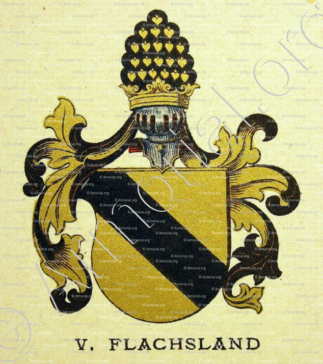 von FLACHSLAND_Wappenbuch der Stadt Basel . B.Meyer Knaus 1880_Schweiz 