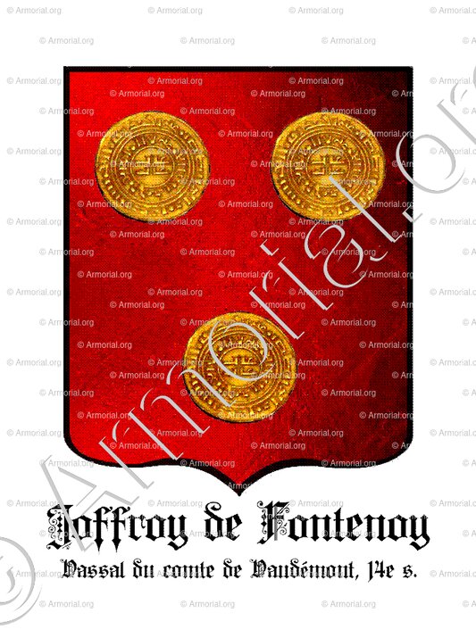 JOFFROY de FONTENOY_Vassal du comte de Vaudémont, 14e s. (Lorraine)_France (2)