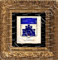 cadre-ancien-or-Du CHÂTEAU_Armorial Philippe de Fleury. Paris._France