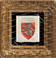 cadre-ancien-or-de GRAMMONT ou de GANDMONT _Genève avant 1535._Suisse