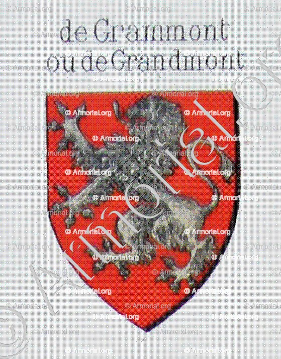 de GRAMMONT ou de GANDMONT _Genève avant 1535._Suisse