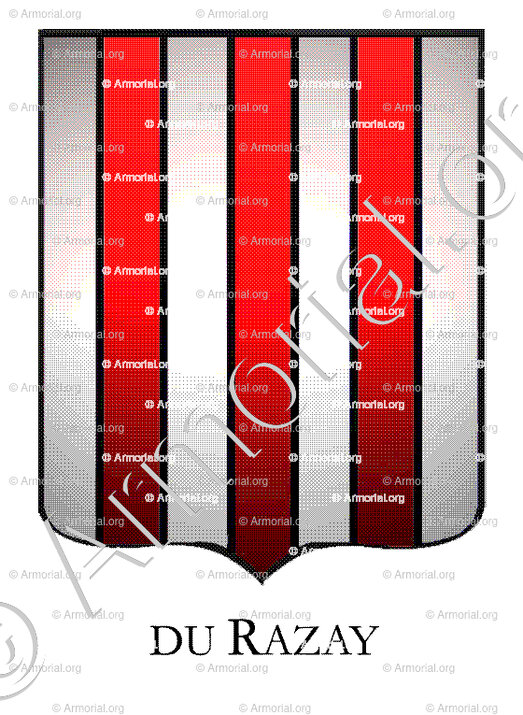 DU RAZAY_Armorial Philippe de Fleury. Paris._France
