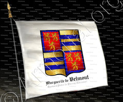 drapeau-Marguerite de BELMONT_Epouse d'André de Parroy (Lorraine)._France