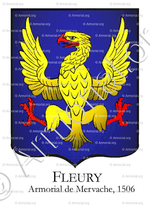 FLEURY_Armorial Philippe de Fleury. Paris._France