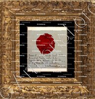 cadre-ancien-or-ALBERTI de Beuil_Comté de Nice. Sceau d'un seigneur de Beuil._France