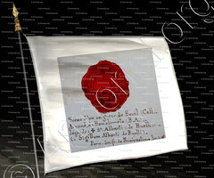 drapeau-ALBERTI de Beuil_Comté de Nice. Sceau d'un seigneur de Beuil._France
