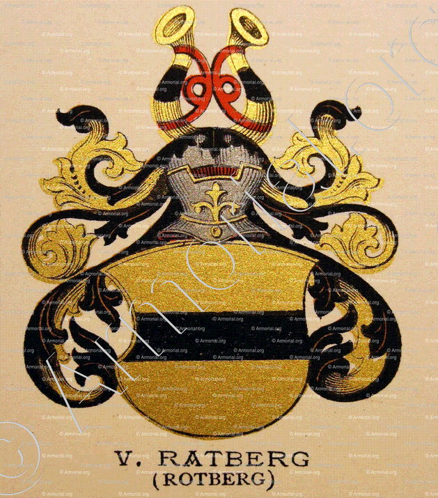 von RATBERG_Wappenbuch der Stadt Basel . B.Meyer Knaus 1880_Schweiz 