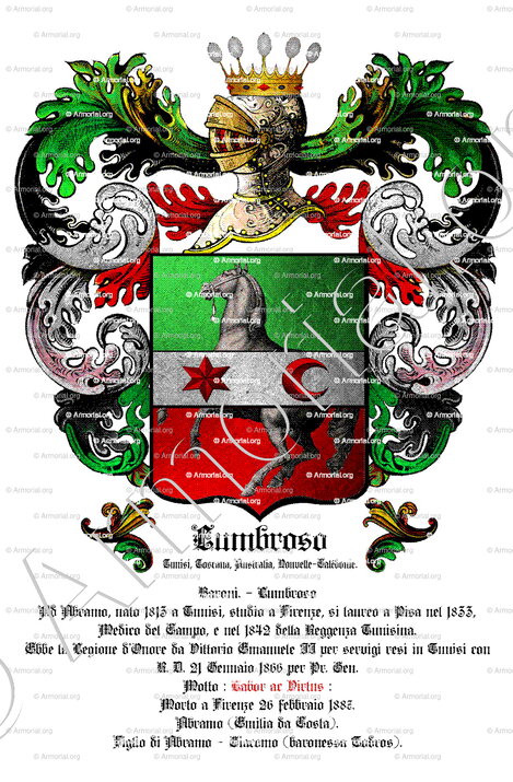 LABOR AC VIRTUS_Industrie et Puissance. Devise Lumbroso._Italia