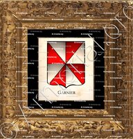 cadre-ancien-or-GARNIER_Armorial Philippe de Fleury. Paris._France