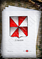 velin-d-Arches-GARNIER_Armorial Philippe de Fleury. Paris._France