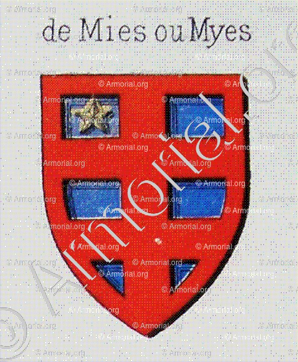 de MIES ou MYES _Genève avant 1535._Suisse