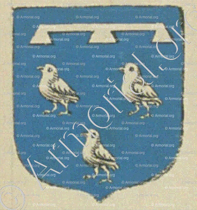 BERNADIERE LISMASON (La Rochelle)_Blason enregistré sous le règne de Louis XIV._France