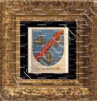 cadre-ancien-or-Comtes de ROUSSILLON_Bourbonnais_France