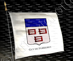 drapeau-GUY DE FERRIERES_Armorial Philippe de Fleury. Paris._France