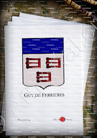 velin-d-Arches-GUY DE FERRIERES_Armorial Philippe de Fleury. Paris._France