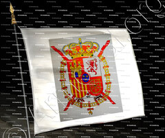 drapeau-Don JUAN CARLOS I_Armas de Su Majestad el Rey, 1975._España
